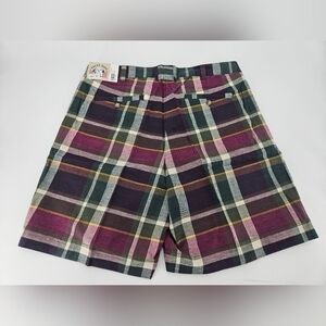 SALTY DOG Gant Mens NWT NEW 90s 1990s Plaid Shorts size 32 NOS Vintage